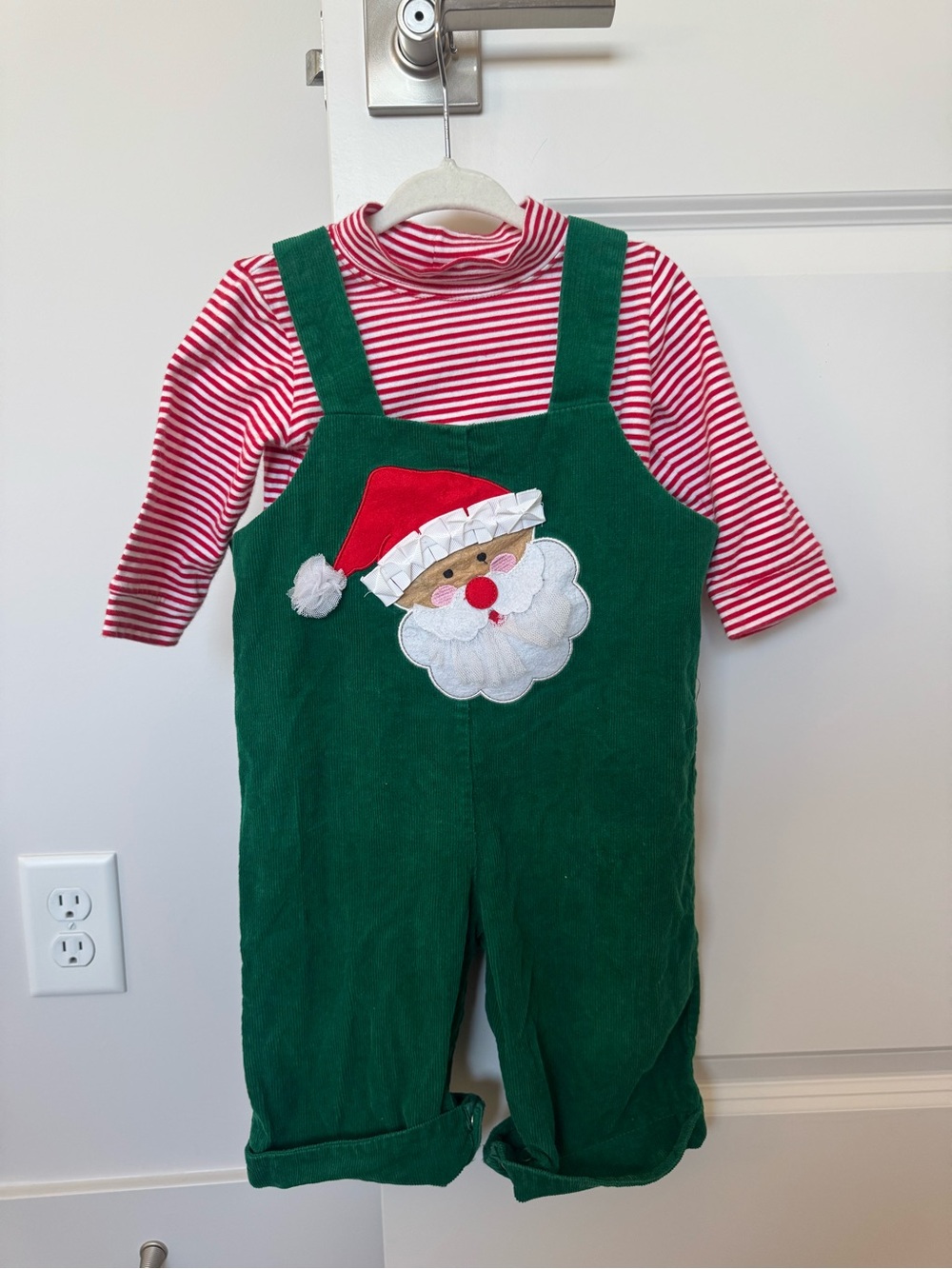 Santa Corduroy Two Piece Set